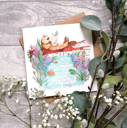 Daily Otter - Mug, Coaster and Card Set