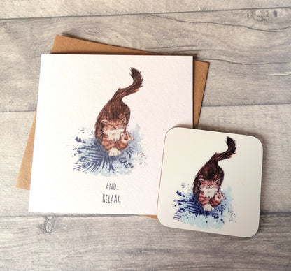 And... Relaax - Card and Coaster set