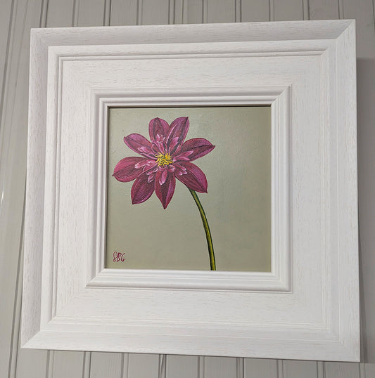 Dahlia - French Grey - Original Acrylic Artwork