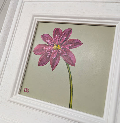 Dahlia - French Grey - Original Acrylic Artwork
