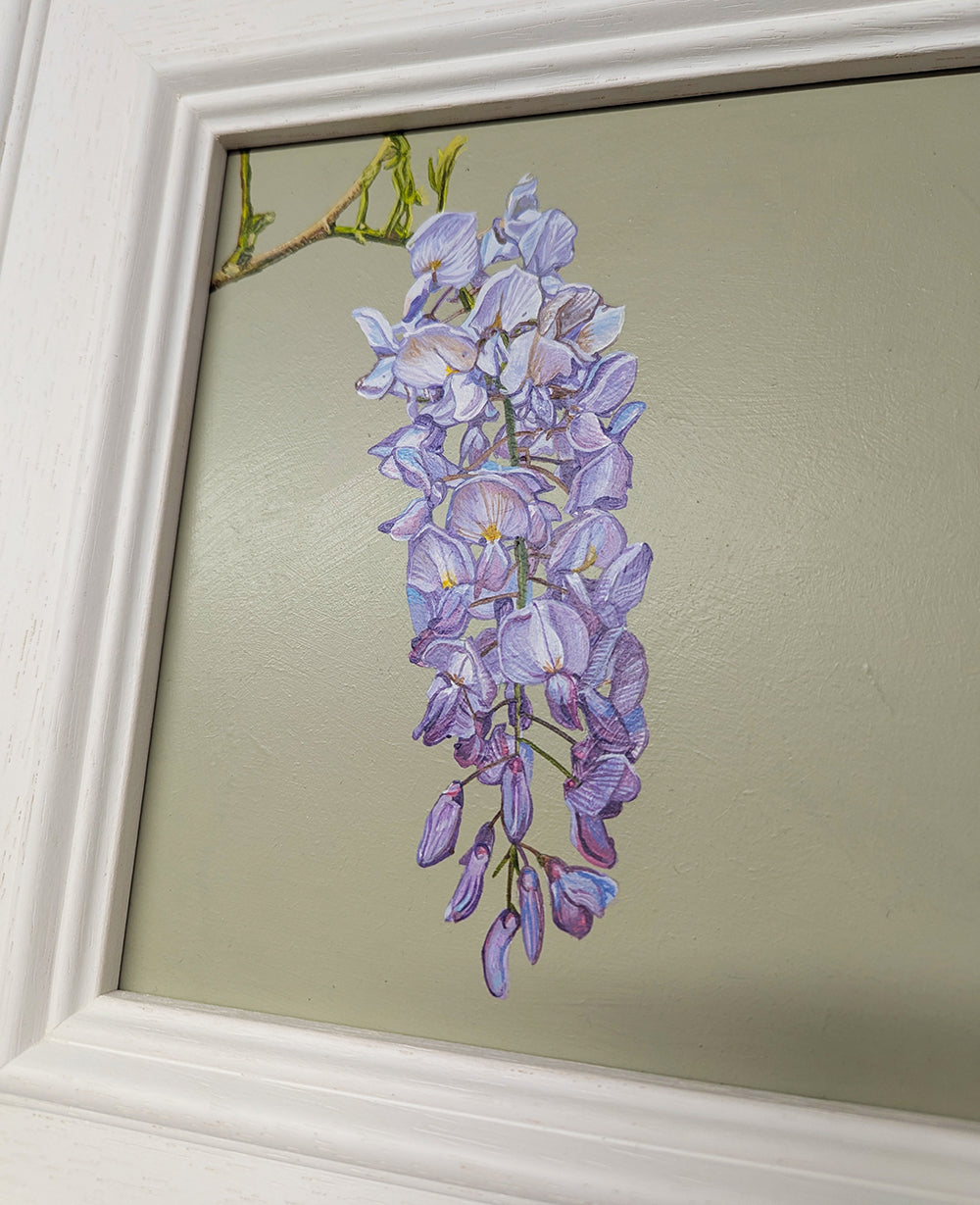 Wisteria - French Grey - Original Acrylic Artwork