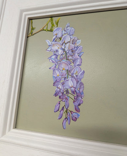 Wisteria - French Grey - Original Acrylic Artwork