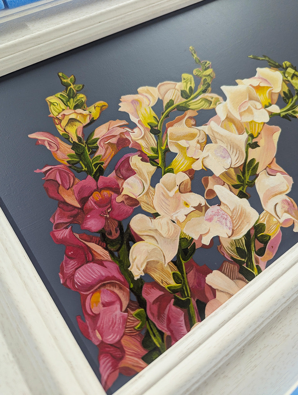 Snapdragons - Wine Dark - Original Acrylic Artwork