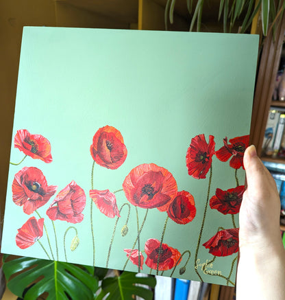 Peace - Poppies - Original Acrylic Painting