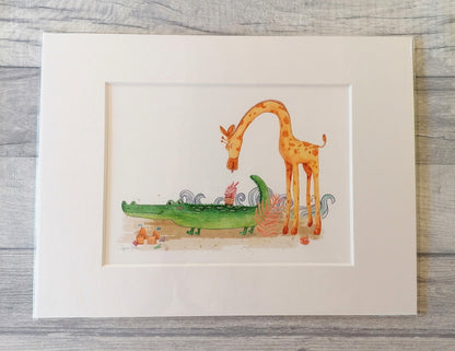 Croc-ice - Mounted Print
