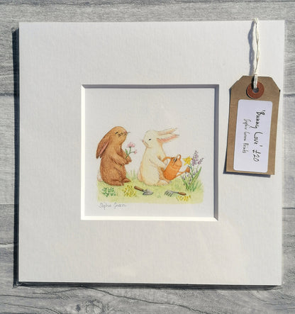 Bunny Love - Mounted Print