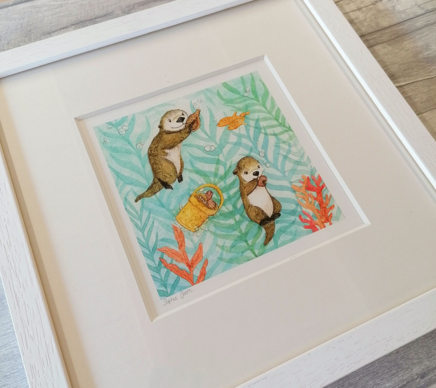 Shell Fishing - Mounted Print