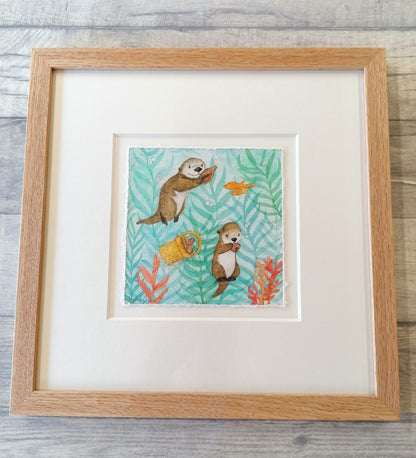 Shell Fishing - Original Watercolour Artwork