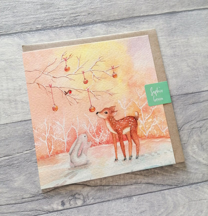 Winter Glow - Greeting Card