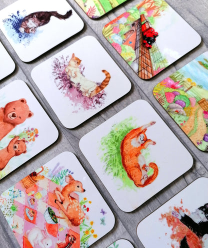 Landscapes - Set of 4- Hardboard Coasters